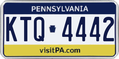 PA license plate KTQ4442