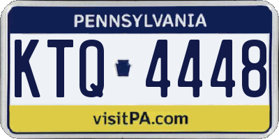 PA license plate KTQ4448