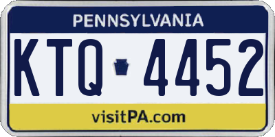 PA license plate KTQ4452