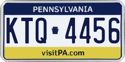 PA license plate KTQ4456