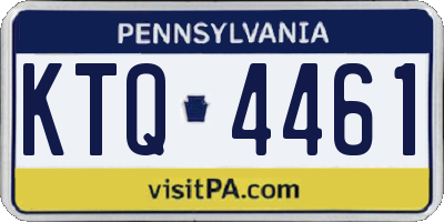 PA license plate KTQ4461
