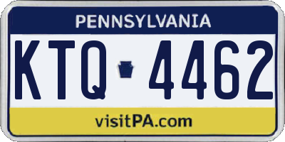 PA license plate KTQ4462