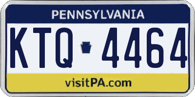 PA license plate KTQ4464