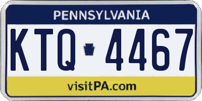 PA license plate KTQ4467