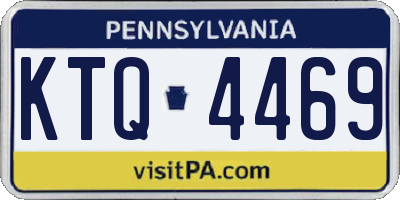 PA license plate KTQ4469
