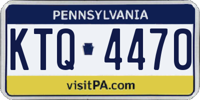 PA license plate KTQ4470