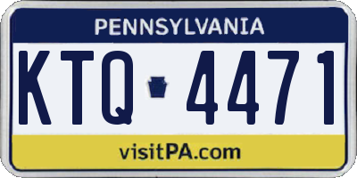 PA license plate KTQ4471