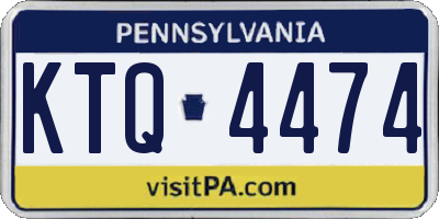 PA license plate KTQ4474