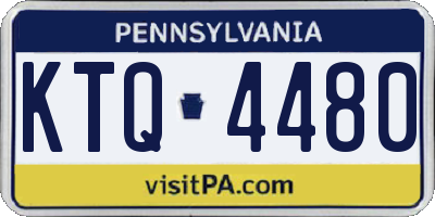 PA license plate KTQ4480