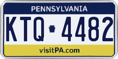 PA license plate KTQ4482