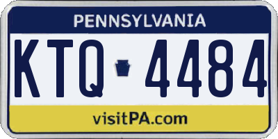 PA license plate KTQ4484