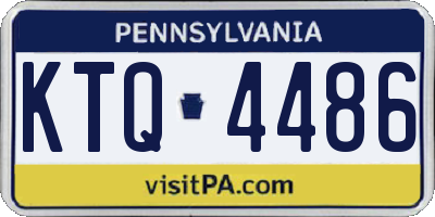 PA license plate KTQ4486