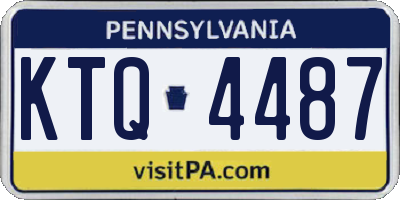 PA license plate KTQ4487