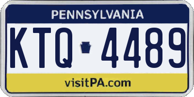 PA license plate KTQ4489