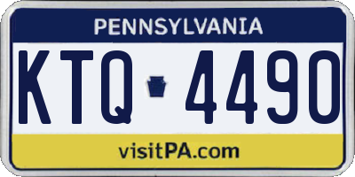 PA license plate KTQ4490