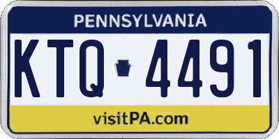 PA license plate KTQ4491