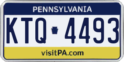 PA license plate KTQ4493
