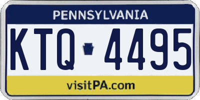 PA license plate KTQ4495
