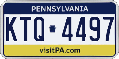 PA license plate KTQ4497