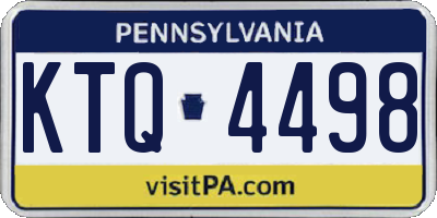 PA license plate KTQ4498
