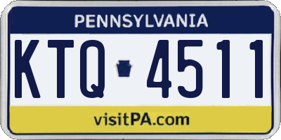 PA license plate KTQ4511