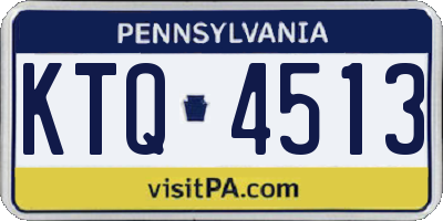 PA license plate KTQ4513