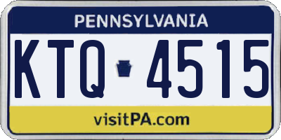 PA license plate KTQ4515