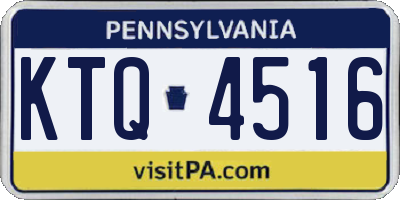 PA license plate KTQ4516