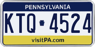 PA license plate KTQ4524