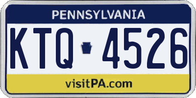 PA license plate KTQ4526