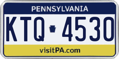 PA license plate KTQ4530