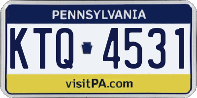 PA license plate KTQ4531