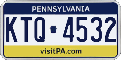 PA license plate KTQ4532