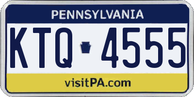 PA license plate KTQ4555