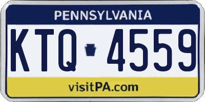 PA license plate KTQ4559