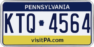 PA license plate KTQ4564