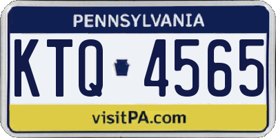 PA license plate KTQ4565