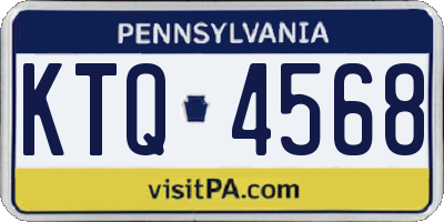 PA license plate KTQ4568