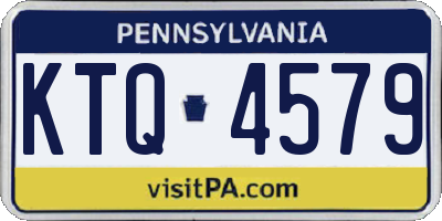 PA license plate KTQ4579