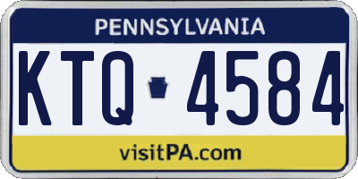 PA license plate KTQ4584