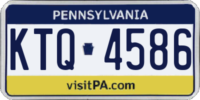 PA license plate KTQ4586
