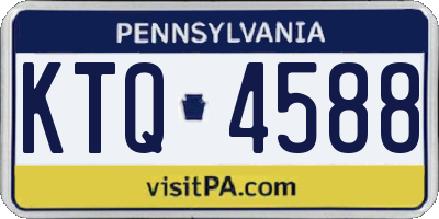 PA license plate KTQ4588
