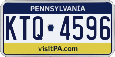 PA license plate KTQ4596