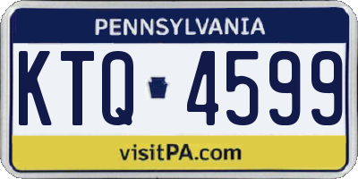 PA license plate KTQ4599