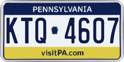 PA license plate KTQ4607