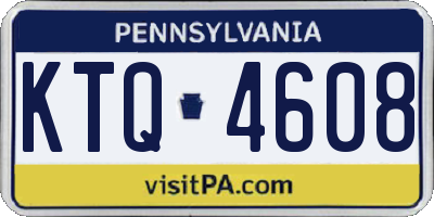 PA license plate KTQ4608