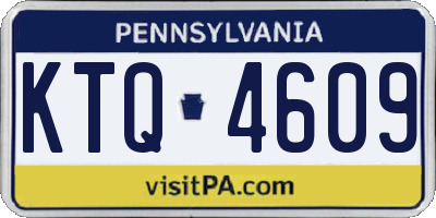 PA license plate KTQ4609