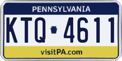 PA license plate KTQ4611