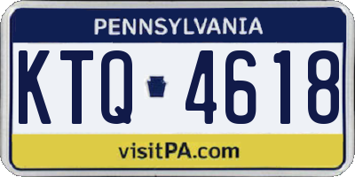 PA license plate KTQ4618