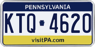 PA license plate KTQ4620